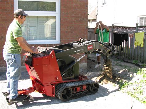 tow behind mini excavator rental